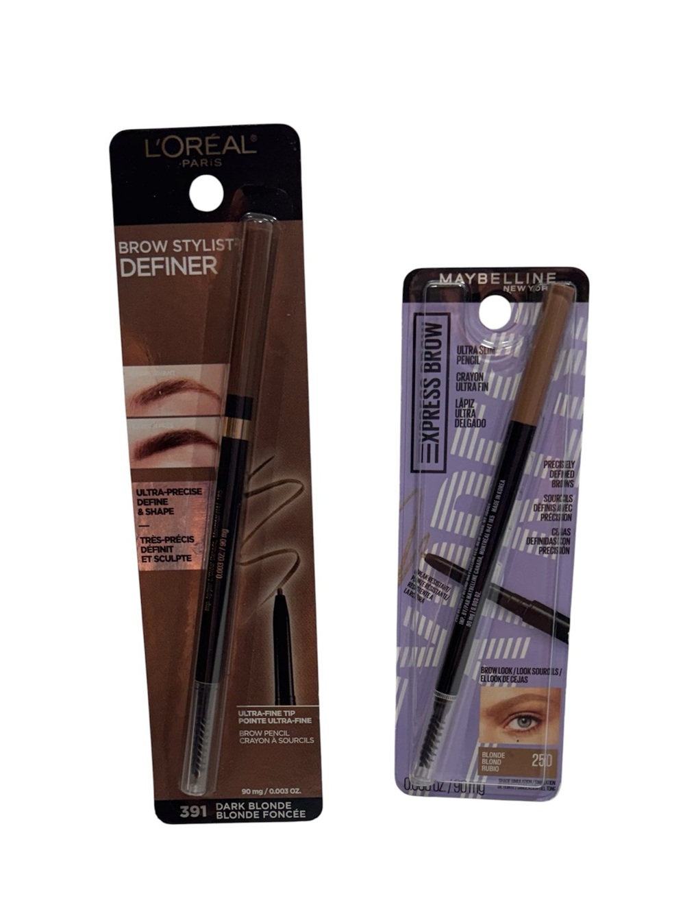 L’Oréal Brow Stylist Definer 391 + Maybelline Express Brow 250 Blonde NEW